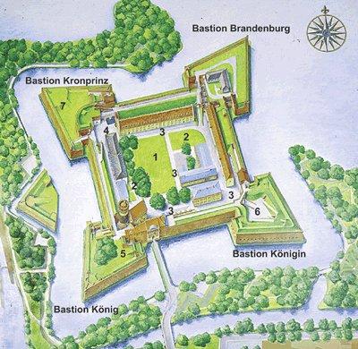 Plan mit Freiflächen, Abb: Zitadelle Berlin