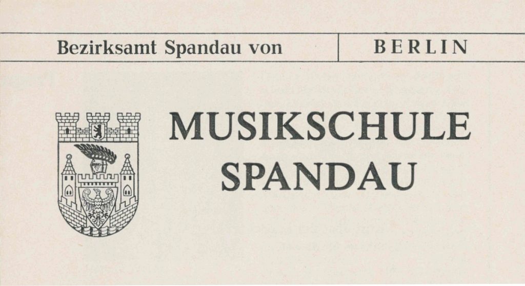 Konzertflyer der Musikschule Spandau