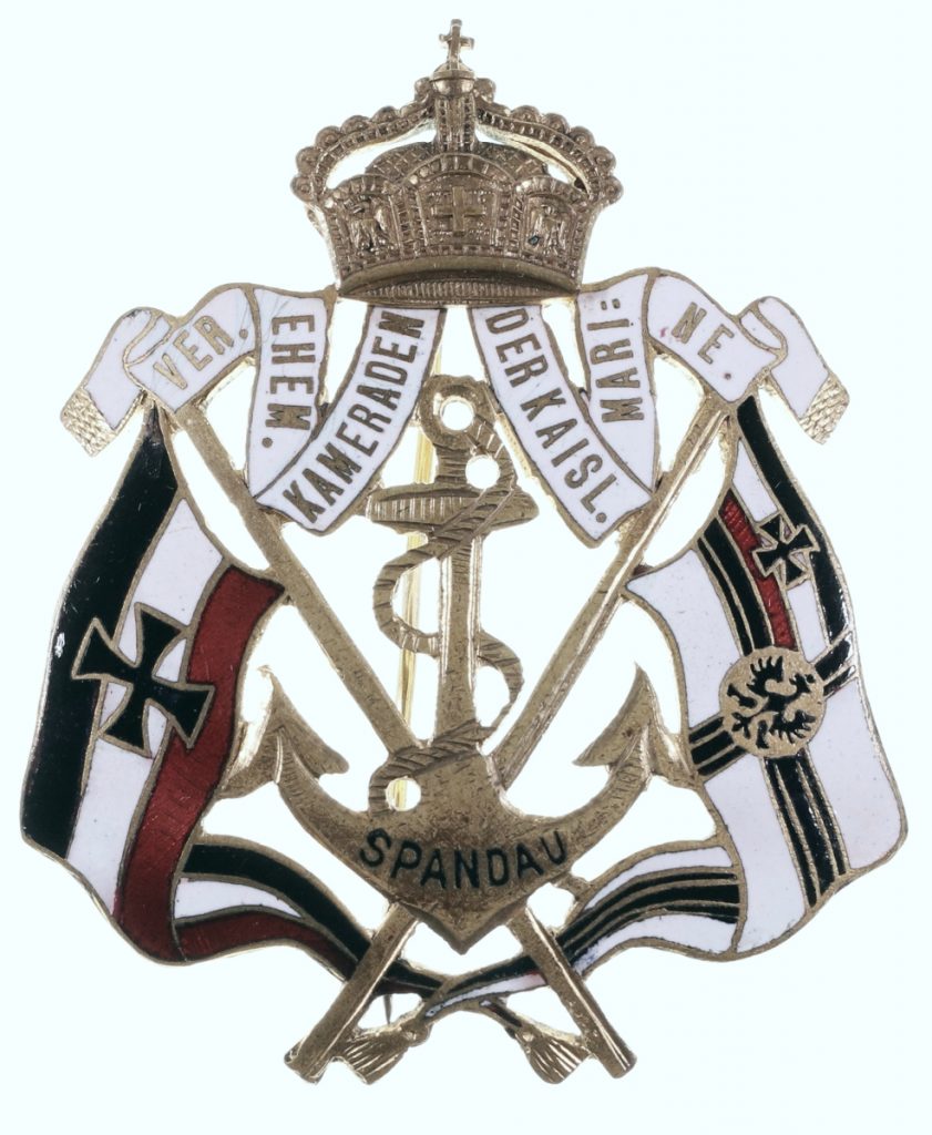 Anstecknadel des Vereins ehemaliger Kameraden der Kaiserlichen Marine Spandau